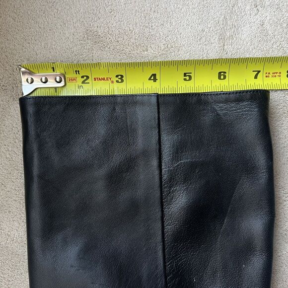 Zadig & Voltaire Paris Glimmer Black Leather Tall Heeled Boots Women 5.5 EU 36 - Picture 14 of 16